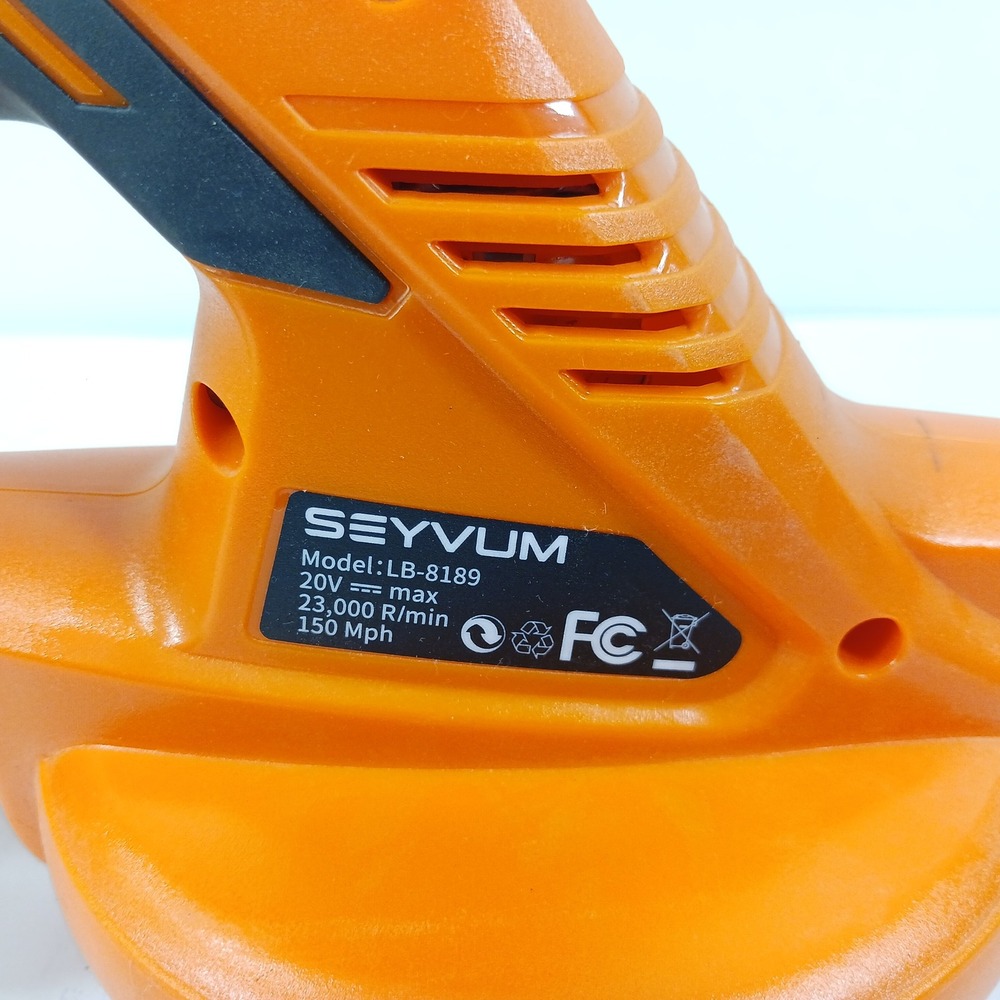 Seyvum LB-8189 Cordless Leaf Blower 20V 150MPH Handheld Tool Body Only Orange - Picture 6 of 6
